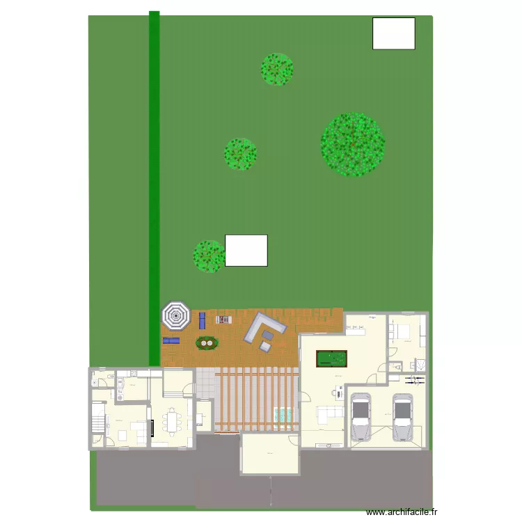 Annex avec 2 Garages. Plan de Annex avec 2 Garages. Plan de