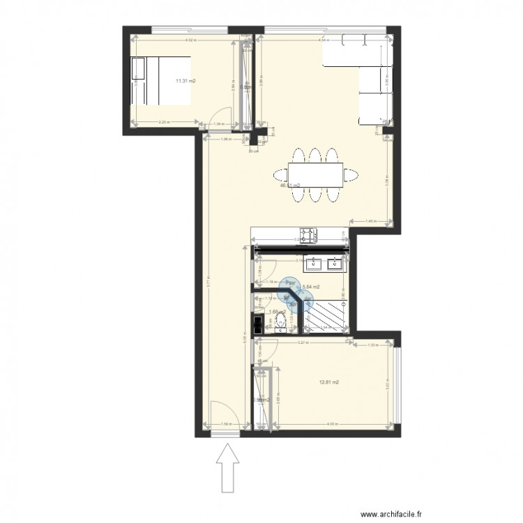 Plan F3 L empire LOFT . Plan de 0 pièce et 0 m2