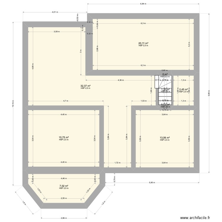 sous sol OISEME retour à verifier. Plan de 0 pièce et 0 m2