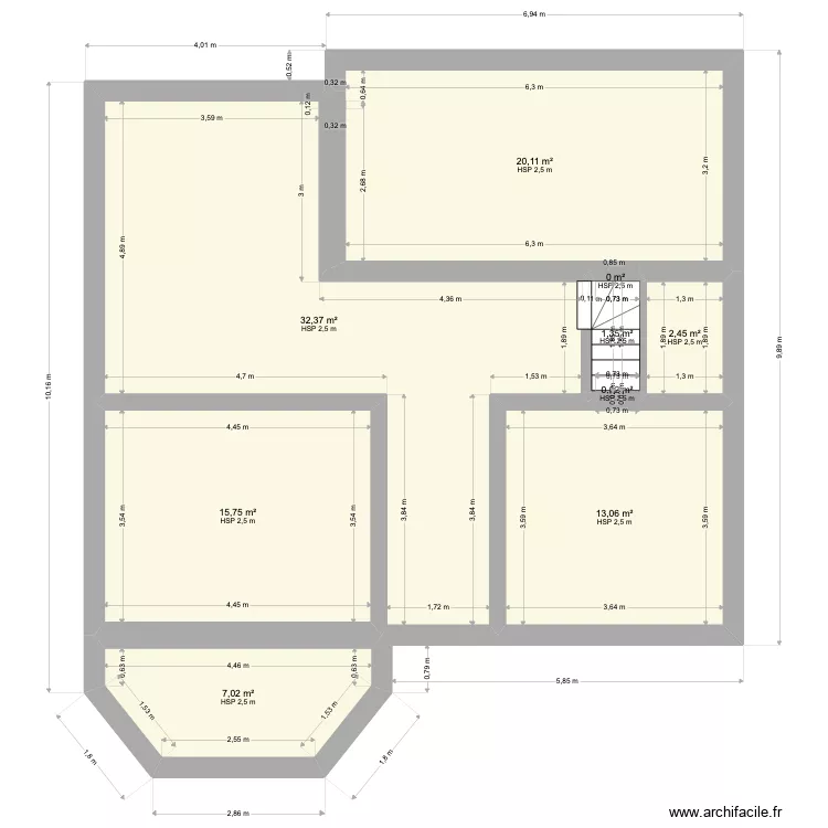 sous sol OISEME retour &agrave; verifier. Plan de 