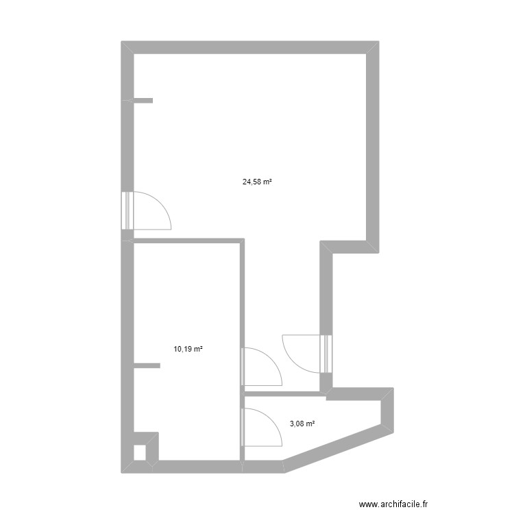 FT ACADEMY. Plan de 3 pièces et 38 m2