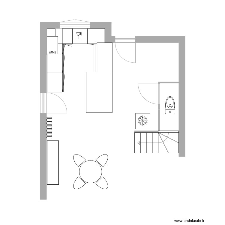 CUISINE 3. Plan de 0 pièce et 0 m2