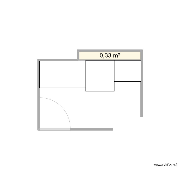 plan. Plan de 1 pièce et 0 m2