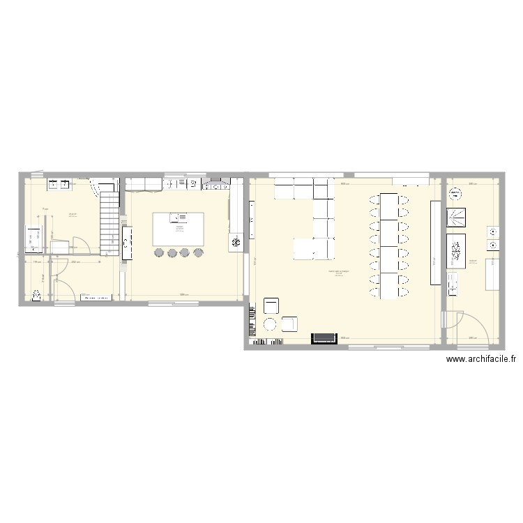 plan maison le carton rez de chaussé. Plan de 0 pièce et 0 m2