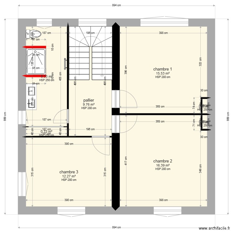 PLAN 1ER FUTUR ZIELONKA. Plan de 0 pièce et 0 m2