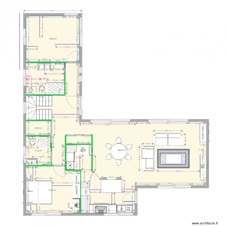 RDC Jacqueline aménagements cuisine 1. Plan de 0 pièce et 0 m2