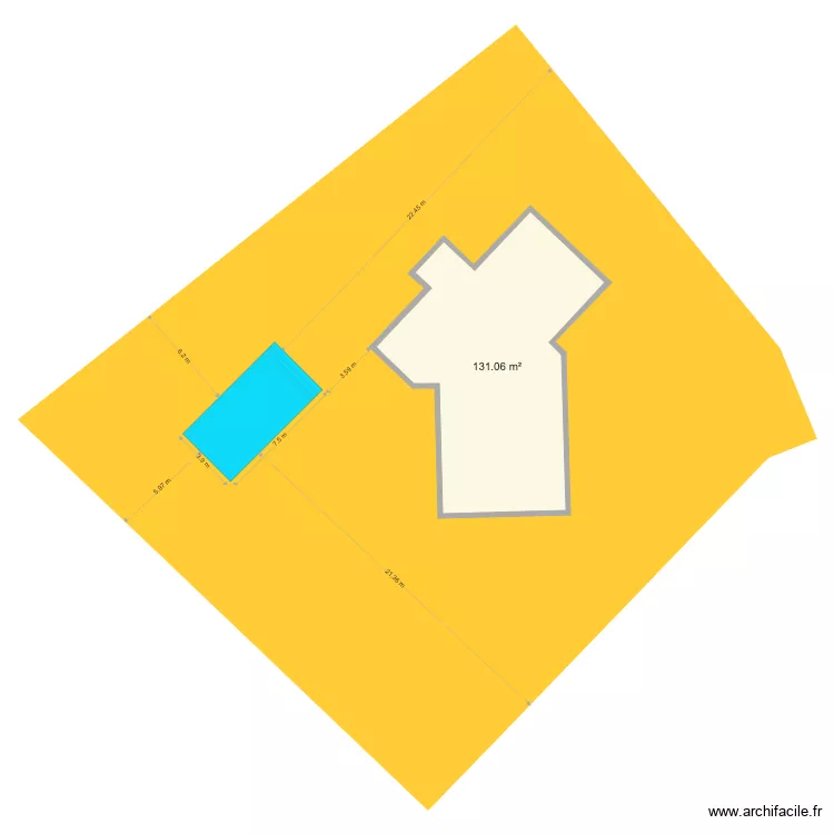 CIRAUDO NEUVILLE EN FERRAIN. Plan de 