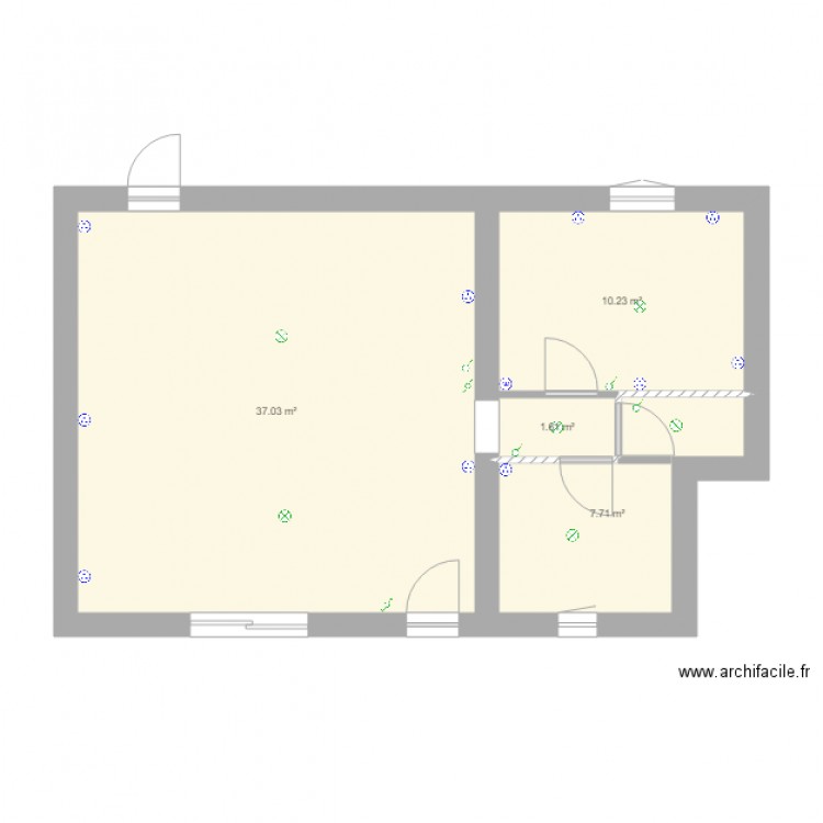 Cazaux 1er essai. Plan de 0 pièce et 0 m2