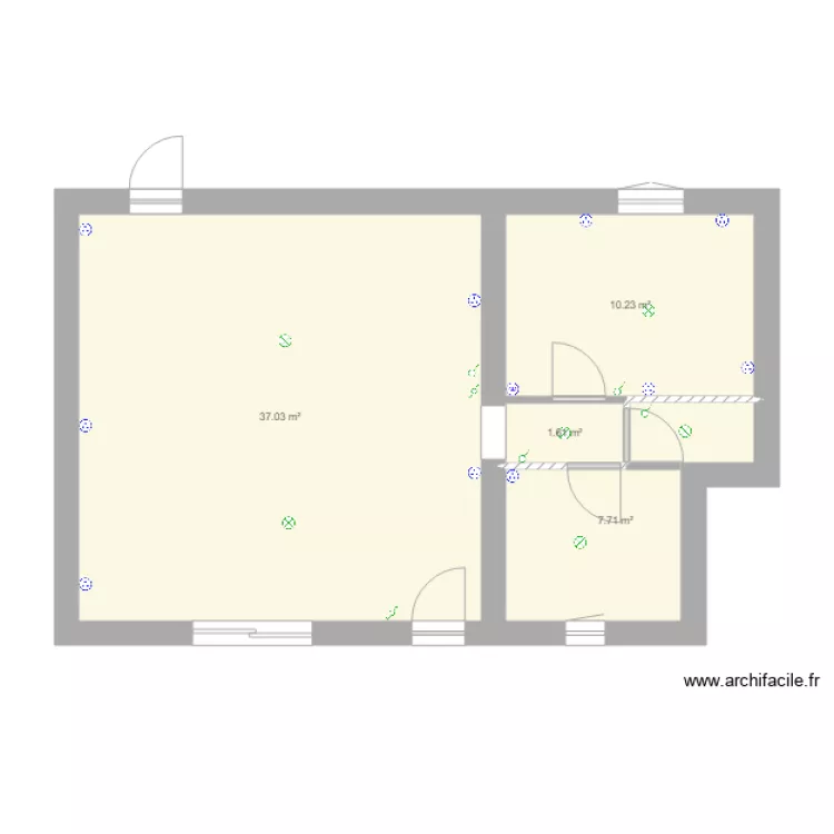 Cazaux 1er essai. Plan de 