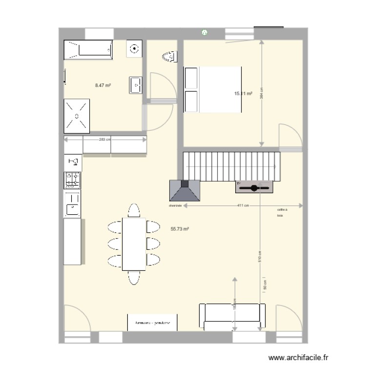 existant rez. Plan de 0 pièce et 0 m2