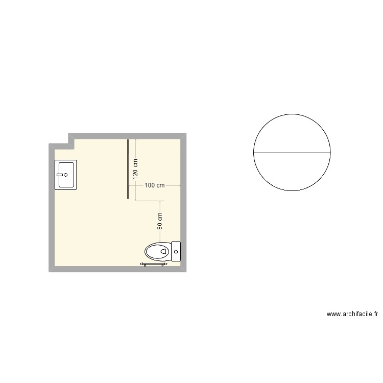 Briclot SDB projet. Plan de 0 pièce et 0 m2