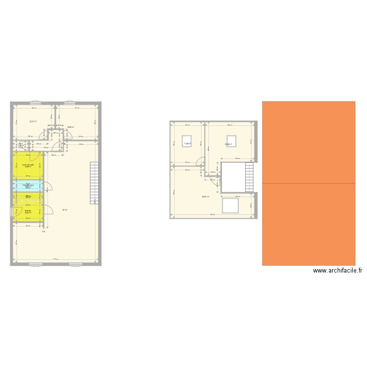 appartement 2. Plan de 11 pièces et 150 m2