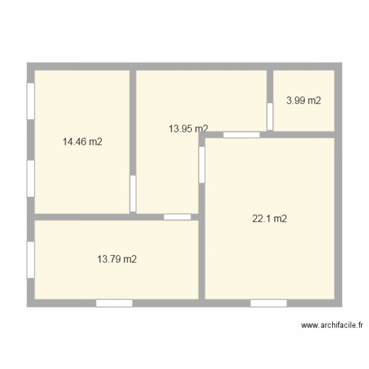 1 étage maison 80 m2 a. Plan de 0 pièce et 0 m2