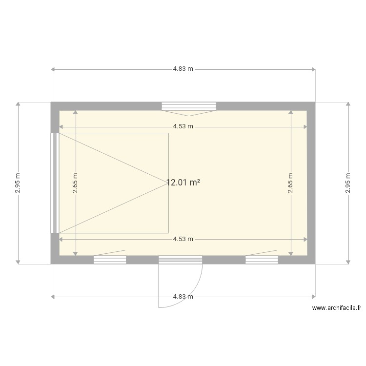 plan remise. Plan de 0 pièce et 0 m2