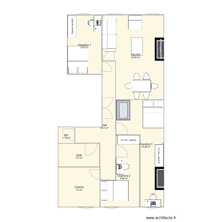 MARA022 modifié. Plan de 0 pièce et 0 m2