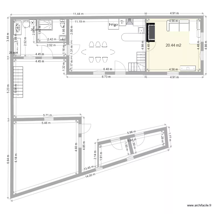 maison pierre. Plan de 