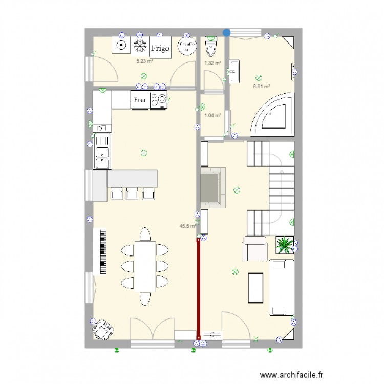 maison marie rdc. Plan de 0 pièce et 0 m2