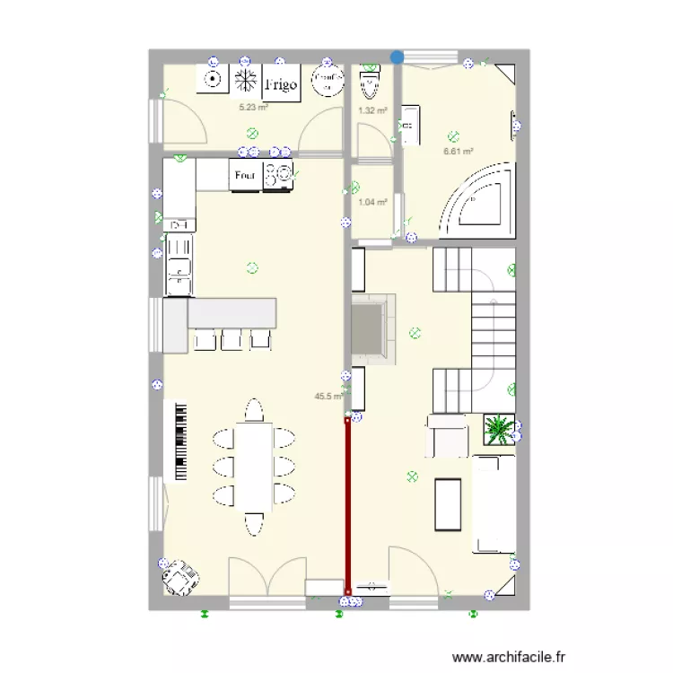 maison marie rdc. Plan de 