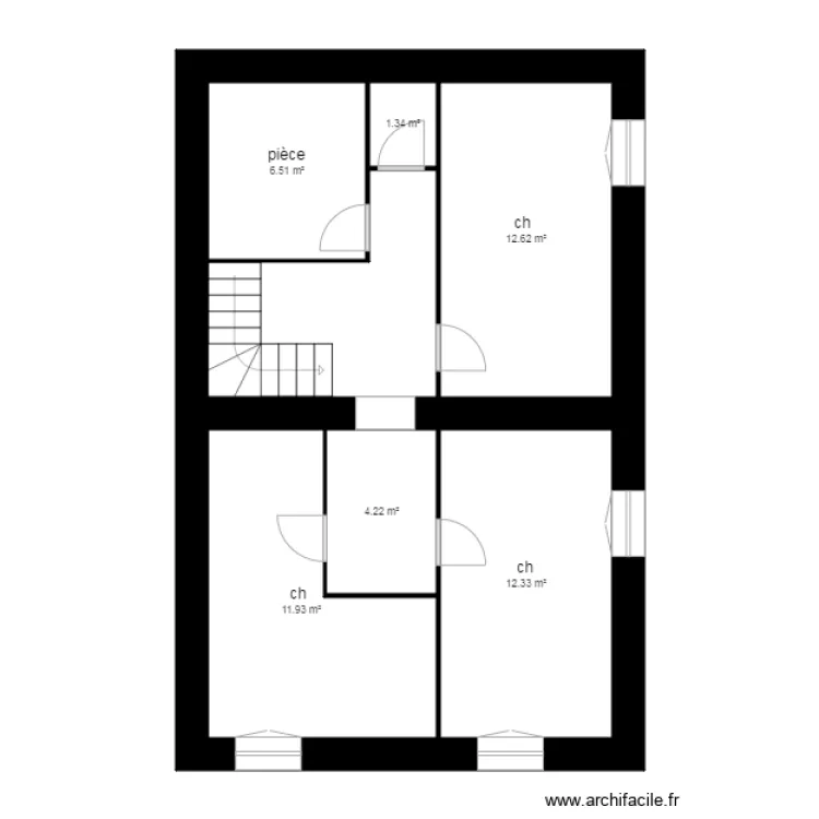plan BARGE Essertine en C. Plan de 