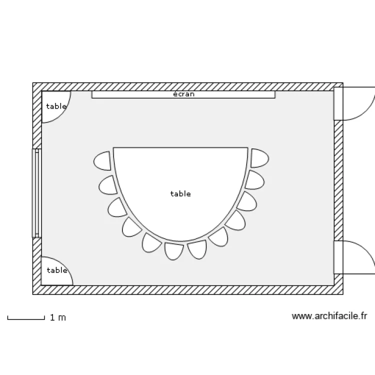 Salle Ylang (2). Plan de 
