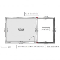 PLAN DE MASSE DU GARAGE ET DU HAUT-VENT