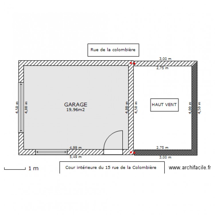 PLAN DE MASSE DU GARAGE ET DU HAUT-VENT. Plan de 0 pièce et 0 m2