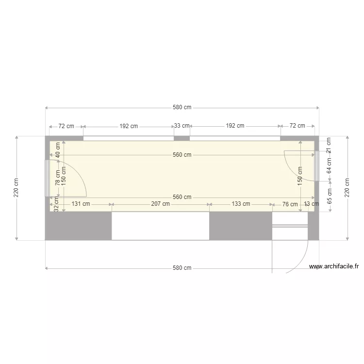 ABRIS SLS BALCON. Plan de 