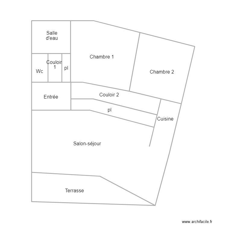 BENODET TALEC. Plan de 10 pièces et 60 m2