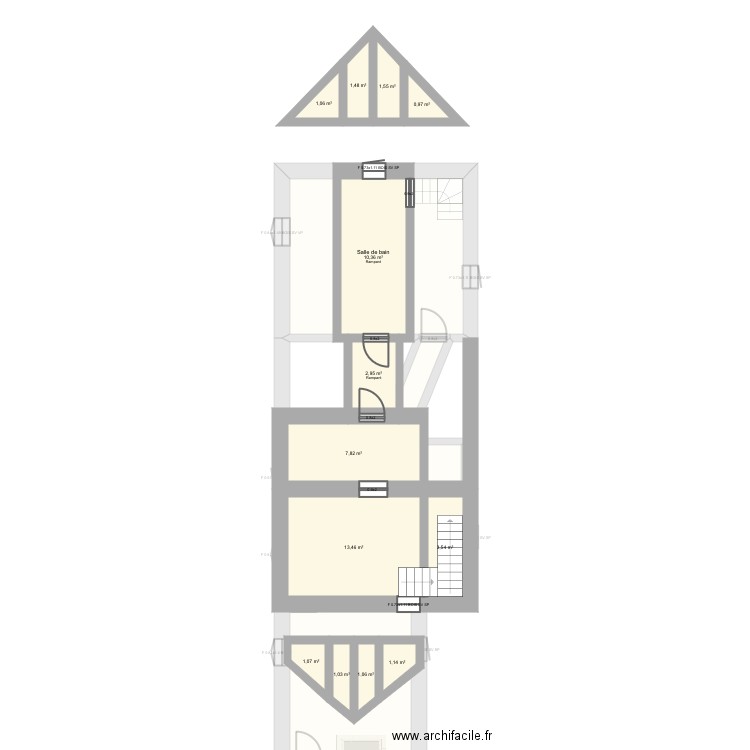 LEVY. Plan de 26 pièces et 262 m2