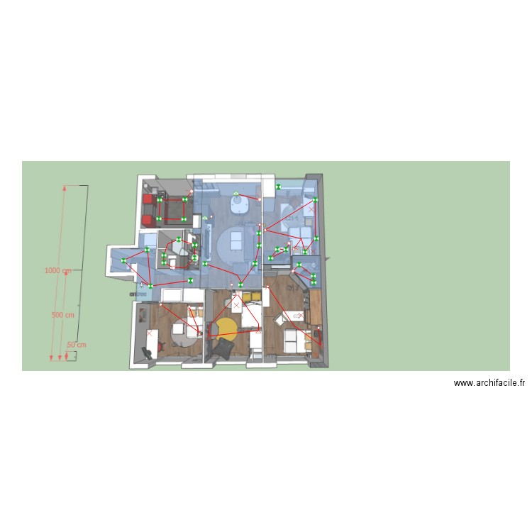 Plan Elec éclairage Rouen 2. Plan de 0 pièce et 0 m2