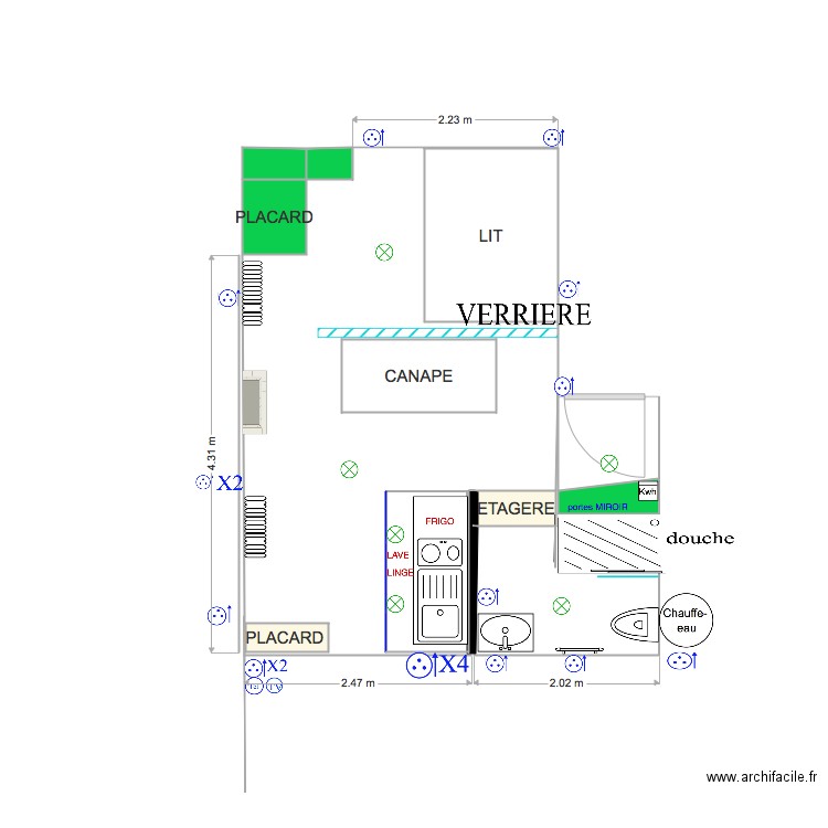 plan vasco 2 PIECES . Plan de 0 pièce et 0 m2