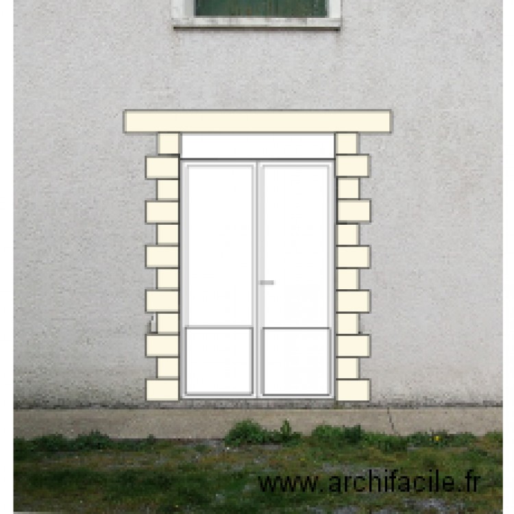 plan façade. Plan de 0 pièce et 0 m2