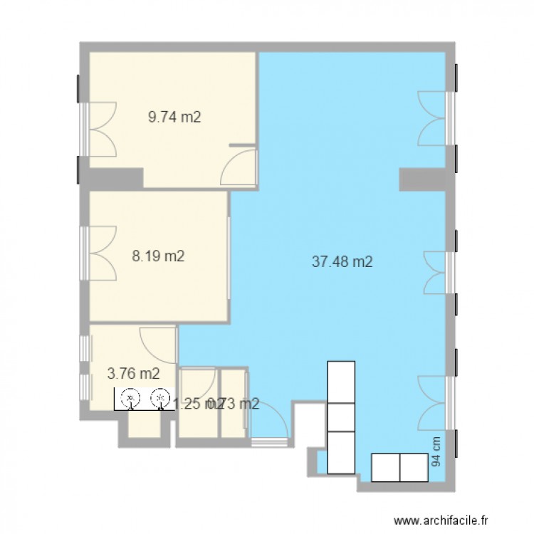 Fontyne Séjour en long 2. Plan de 0 pièce et 0 m2