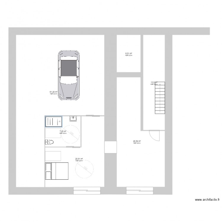 LEGRAND Aménagement grange. Plan de 0 pièce et 0 m2