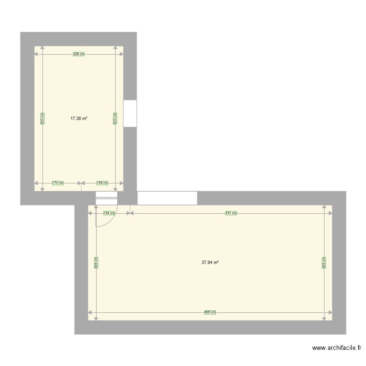 R0avant. Plan de 0 pièce et 0 m2