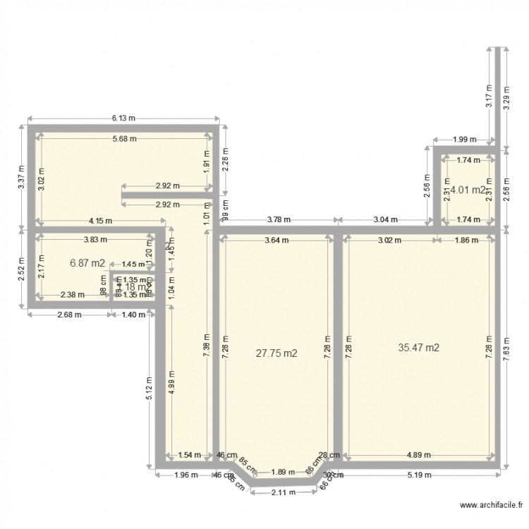 montalembert. Plan de 0 pièce et 0 m2