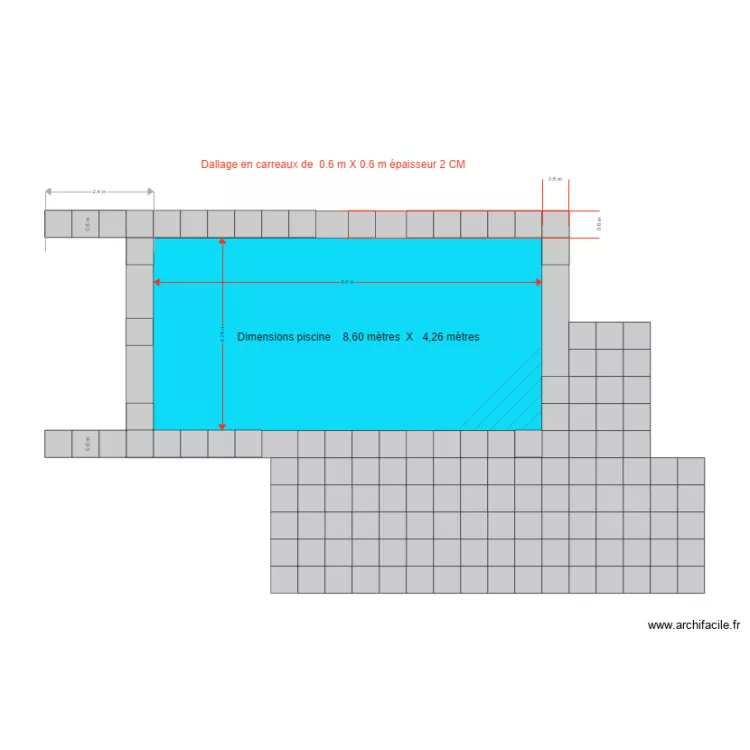 PISCINE DETTEWILLER . Plan de 