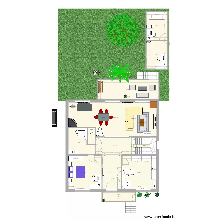 Salon yerres. Plan de 