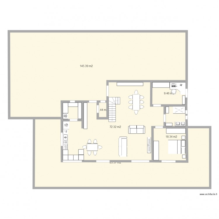 maison sans garage terrasse parking. Plan de 0 pièce et 0 m2