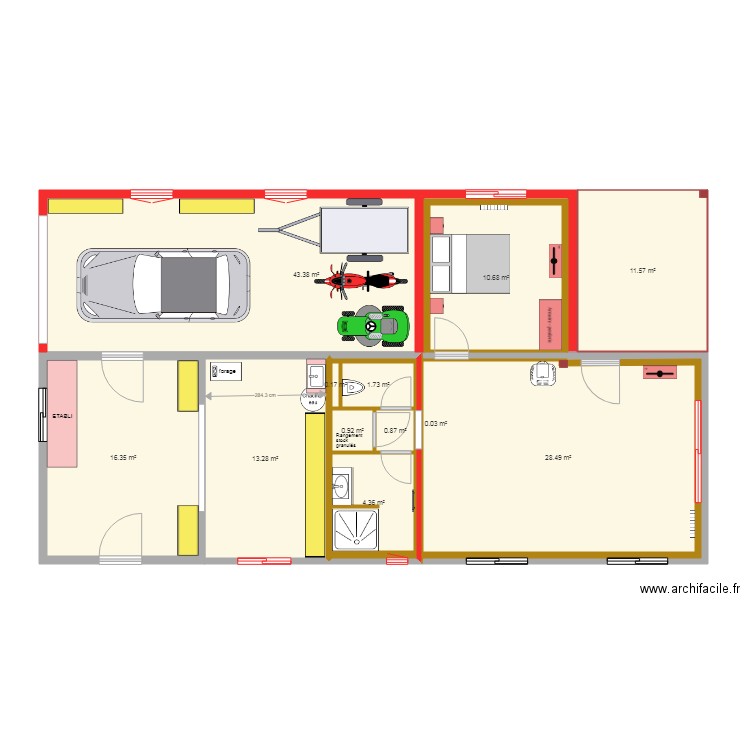 DEPENDANCE MIMBASTE. Plan de 0 pièce et 0 m2