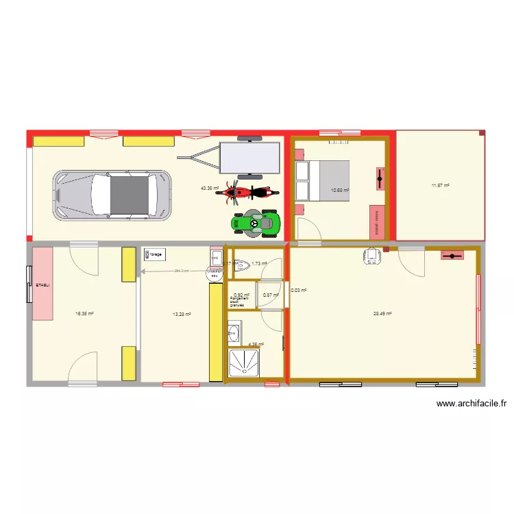 DEPENDANCE MIMBASTE. Plan de 0 pièce et 0 m2