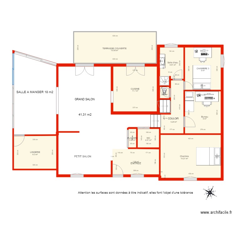 BI 1988 COTE. Plan de 0 pièce et 0 m2