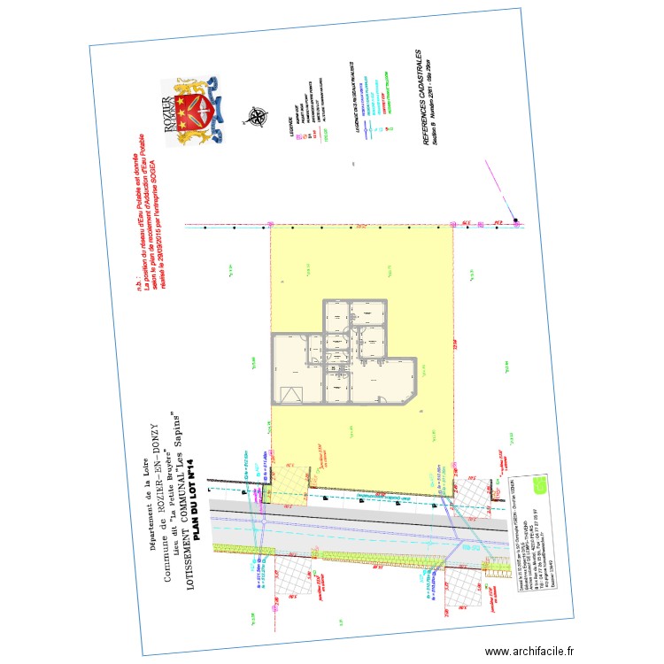 maison rozier  plain pied   04 /12/ 22. Plan de 10 pièces et 163 m2