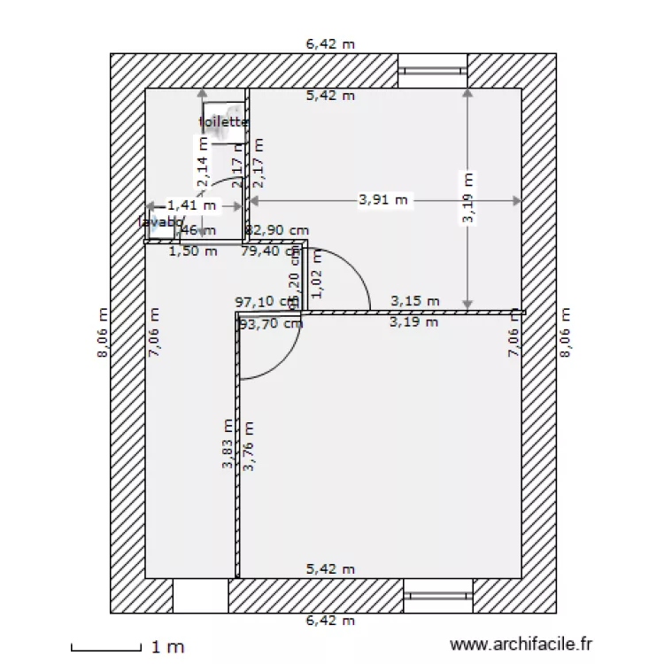 Logt Marges etage. Plan de Logt Marges etage. Plan de