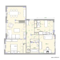 Appart brut cible-cuisine ameublée