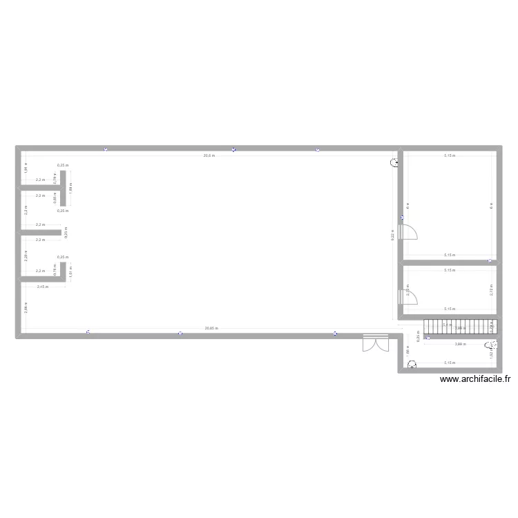 Atelier bureau 1. Plan de 