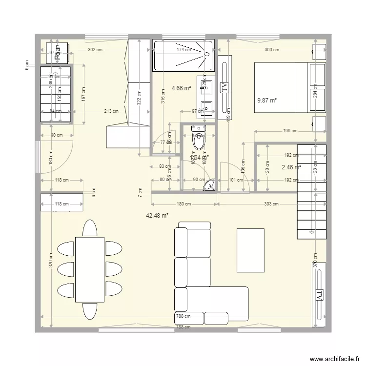 maison beynes SIMULATION. Plan de 
