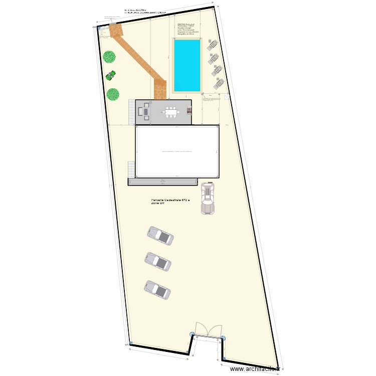 MAISON THIERRY FABIENNE PLAN N 11. Plan de 4 pièces et 1226 m2