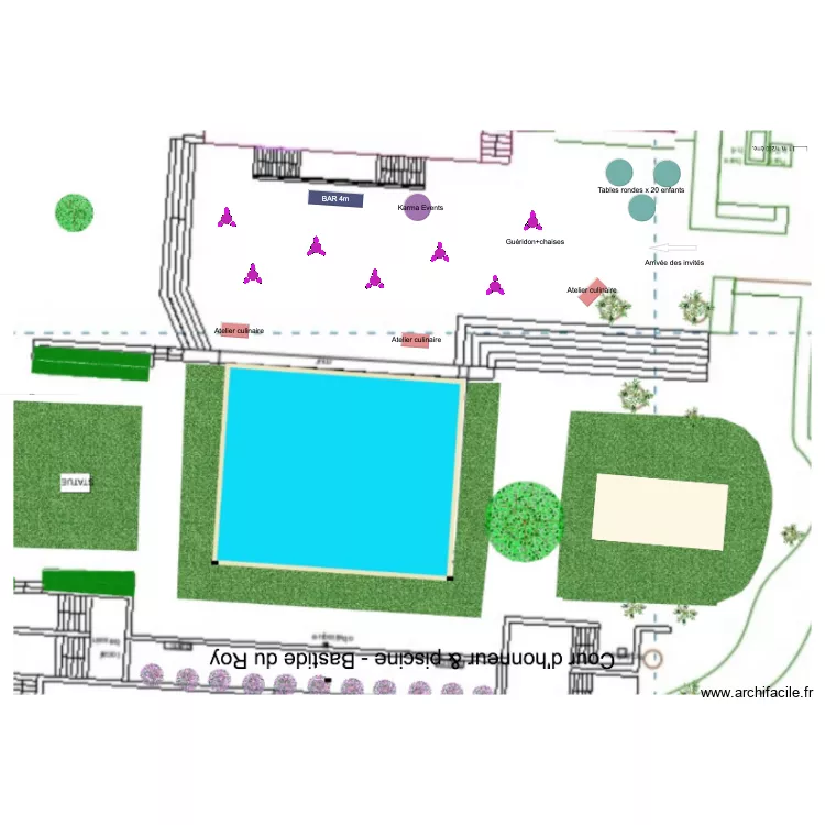 Cocktail C&B. Plan de 