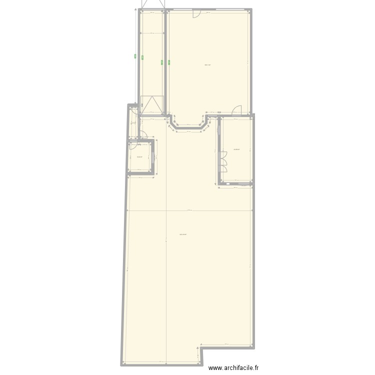 RDC TABAC ACTUEL. Plan de 5 pièces et 460 m2